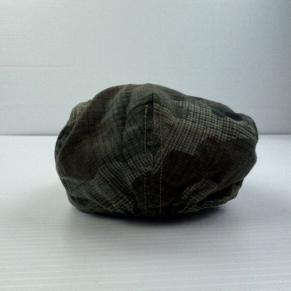 babyGap Baby Newsboy Cap 12-18 Months Brown Camo Plaid Flat Golf Driver Hat - Picture 9 of 10